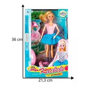 عروسک باربی اسکوتر سوار کنترلی 30 سانتی_اسباب بازی