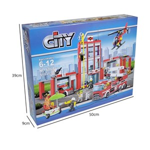 لگو سیتی عملیات آتش نشانی 919 قطعه مدل Cityes 6064_اسباب بازی