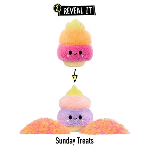 عروسک پولیشی بستنی سورپرایزی بزرگ مدل MGA - Fluffie Stuffiez - Large Collectible Plush - Ice Craem