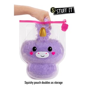 عروسک پولیشی یونیکورن سورپرایزی بزرگ مدل MGA - Fluffie Stuffiez - Large Collectible Plush - Unicorn