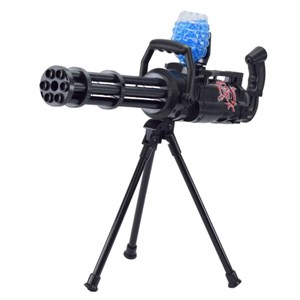 تفنگ اسباب بازی شارژی تیر ژله ای پایه دار مدل Gatling gun with gel balls_اسباب بازی