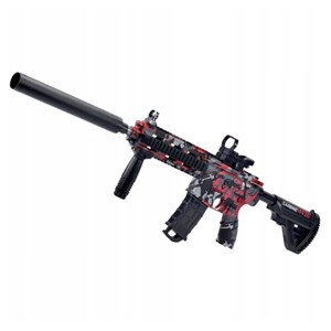 تفنگ اسباب بازی شارژی تیر ژله ای قرمز مدل CARBINE M416_اسباب بازی