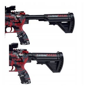 تفنگ اسباب بازی شارژی تیر ژله ای قرمز مدل CARBINE M416_اسباب بازی