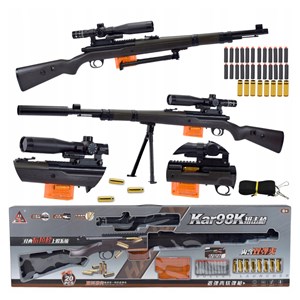 تفنگ اسباب بازی شکاری بزرگ تک تیر انداز  مدل KAR98K_اسباب بازی