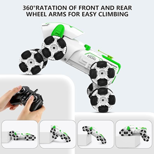 ربات اسباب بازی سگ کنترلی هشت چرخ دودزا سبز Stunt Dog Robot 8wd_اسباب بازی