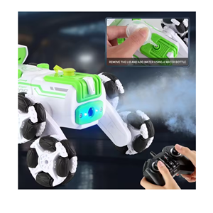 ربات اسباب بازی سگ کنترلی هشت چرخ دودزا سبز Stunt Dog Robot 8wd_اسباب بازی