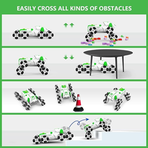 ربات اسباب بازی سگ کنترلی هشت چرخ دودزا سبز Stunt Dog Robot 8wd_اسباب بازی