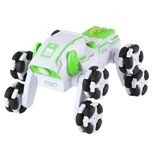 ربات اسباب بازی سگ کنترلی هشت چرخ دودزا سبز Stunt Dog Robot 8wd_اسباب بازی