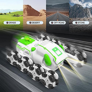 ربات اسباب بازی سگ کنترلی هشت چرخ دودزا سبز Stunt Dog Robot 8wd_اسباب بازی
