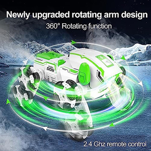 ربات اسباب بازی سگ کنترلی هشت چرخ دودزا سبز Stunt Dog Robot 8wd_اسباب بازی