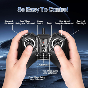 ربات اسباب بازی سگ کنترلی هشت چرخ دودزا نارنجی Stunt Dog Robot 8wd_اسباب بازی