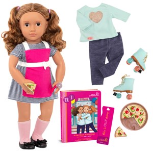 عروسک پیش خدمت مدل Isa همراه با کتاب Doll with Book - Isa