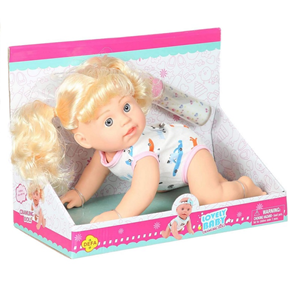 عروسک نوزاد دختر چهار دست و پا LOVELY BABY مدل Crawling Doll_اسباب بازی