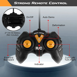 اسباب بازی ماشین کنترلی کامیون کمپرسی تبدیل شونده به ربات مدل ترانسفورمر Remote Control Transformer Dump Truck