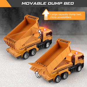 اسباب بازی ماشین کنترلی کامیون کمپرسی تبدیل شونده به ربات مدل ترانسفورمر Remote Control Transformer Dump Truck