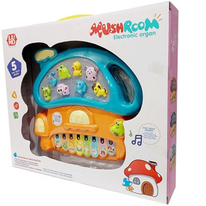 اسباب بازی ارگ آموزشی موزیکال طرح قارچ با آموزش صدای حیوانات Mushroom Piano Toy_اسباب بازی