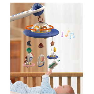 اسباب بازی آویز تخت کنترلی موزیکال طرح فضایی Universe Baby Bed Bell_اسباب بازی