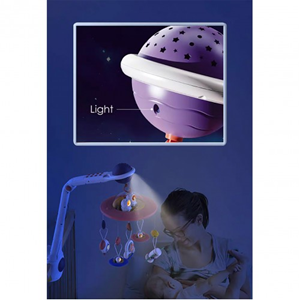 اسباب بازی آویز تخت کنترلی موزیکال طرح فضایی Universe Baby Bed Bell_اسباب بازی