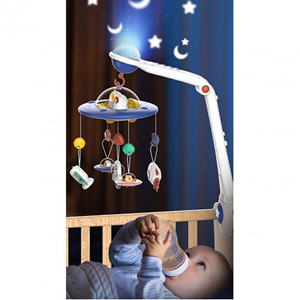 اسباب بازی آویز تخت کنترلی موزیکال طرح فضایی Universe Baby Bed Bell_اسباب بازی