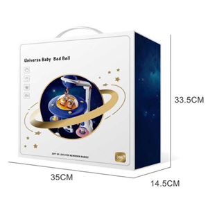 اسباب بازی آویز تخت کنترلی موزیکال طرح فضایی Universe Baby Bed Bell_اسباب بازی