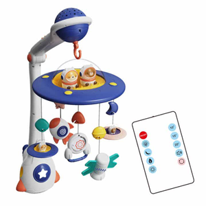 اسباب بازی آویز تخت کنترلی موزیکال طرح فضایی Universe Baby Bed Bell_اسباب بازی
