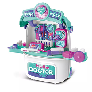 ست اسباب بازی تجهیزات پزشکی مدل چمدانی چرخ دار Doctor Play Set_اسباب بازی