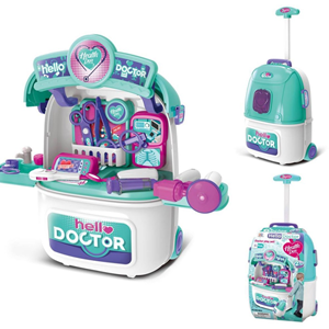 ست اسباب بازی تجهیزات پزشکی مدل چمدانی چرخ دار Doctor Play Set_اسباب بازی