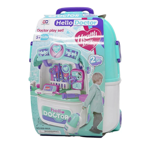 ست اسباب بازی تجهیزات پزشکی مدل چمدانی چرخ دار Doctor Play Set_اسباب بازی