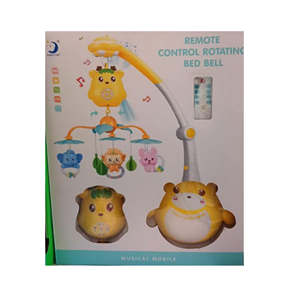 اسباب بازی آویز تخت کنترلی موزیکال طرح پاندا Remote control Rotating Bed Bell_اسباب بازی