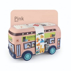 لگو دوپلو اسمونو 136 قطعه مدل اتوبوس حیوانات smoneo رنگ صورتی_اسباب بازی