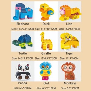 لگو دوپلو اسمونو 136 قطعه مدل اتوبوس حیوانات smoneo رنگ صورتی_اسباب بازی