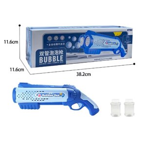 تفنگ اسباب بازی حباب ساز دولول مخزن دار صورتی Electric Bubble Maker Toy with LED Lights_اسباب بازی