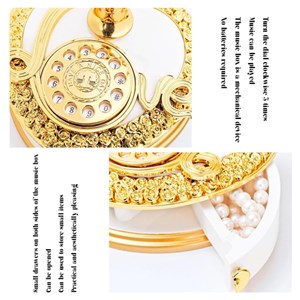 جعبه موزیکال کودک مدل تلفن سلطنتی_اسباب بازی