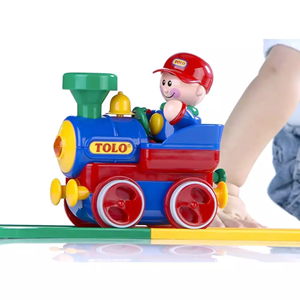 اسباب بازی قطار با ریل و آدمک تولو مدل 89905 Tolo First Friend Train_اسباب بازی