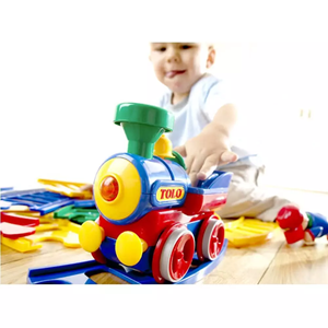اسباب بازی قطار با ریل و آدمک تولو مدل 89905 Tolo First Friend Train_اسباب بازی