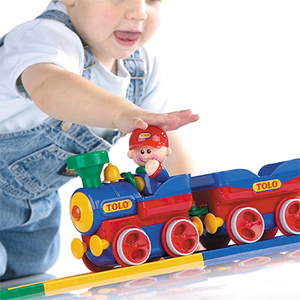 اسباب بازی قطار با ریل و آدمک تولو مدل 89905 Tolo First Friend Train_اسباب بازی