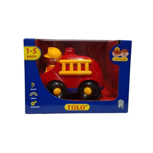 اسباب بازی ماشین آتش نشانی با آتش نشان تولو مدل87477 Tolo First Friends Fire Engine_اسباب بازی