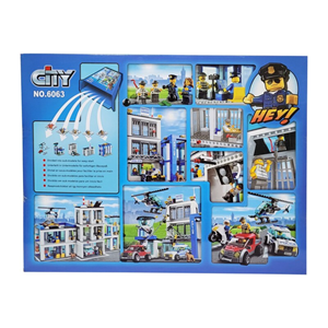 لگو سیتی ایستگاه پلیس شهر 854 قطعه مدل 6063 Police Station City_اسباب بازی