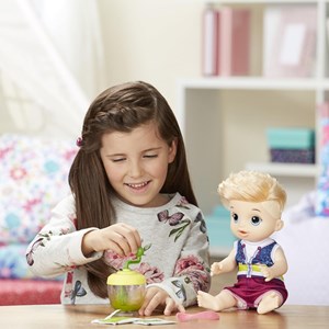 عروسک پسر بچه بیبی الایو Baby Alive Sweet Spoonfuls Blonde baby doll boy Hasbro_اسباب بازی