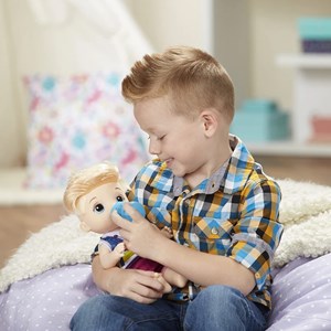 عروسک پسر بچه بیبی الایو Baby Alive Sweet Spoonfuls Blonde baby doll boy Hasbro_اسباب بازی