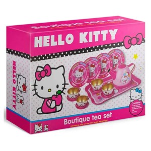 اسباب بازی ست چای خوری فلزی 4 نفره طرح هلو کیتی_اسباب بازی