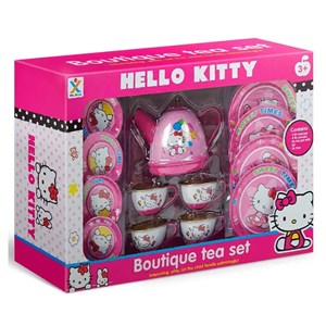اسباب بازی ست چای خوری فلزی 4 نفره طرح هلو کیتی_اسباب بازی