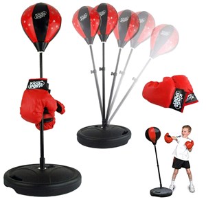 کیسه بوکس پایه دار کودک 120 سانتی به همراه دستکش بوکس_اسباب بازی