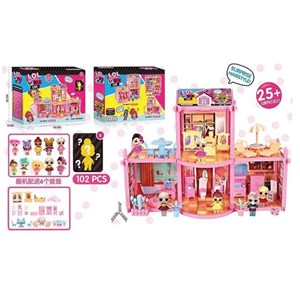 خانه عروسکی ال او ال سورپرایزی 102 قطعه مدل LOL surprise house BB020_اسباب بازی