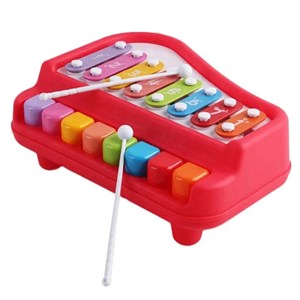 اسباب بازی پیانو و بلز دو کاره 8 کلید هانگر Huanger_اسباب بازی