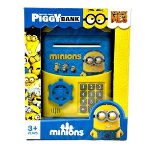 گاوصندوق رمز دار باتری خور طرح مینیون_اسباب بازی