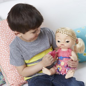 عروسک بیبی الایو گریان با لباس صورتی مدل Sweet Tears Baby Alive_اسباب بازی