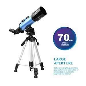 تلسکوپ طبیعتگردی به همراه کوله پشتی مدل AOMEKIE AO2017 70mm Refractor Telescope_اسباب بازی