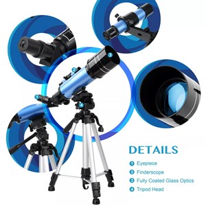 تلسکوپ طبیعتگردی به همراه کوله پشتی مدل AOMEKIE AO2017 70mm Refractor Telescope_اسباب بازی