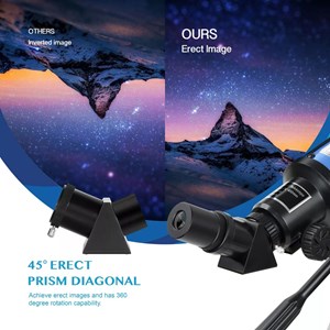 تلسکوپ طبیعتگردی به همراه کوله پشتی مدل AOMEKIE AO2017 70mm Refractor Telescope_اسباب بازی